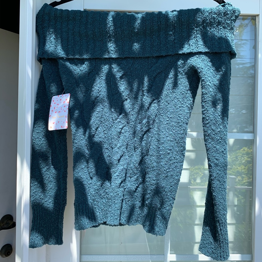 Free people off the shoulder sweater